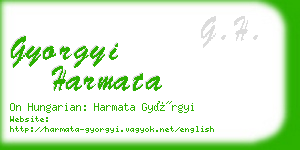 gyorgyi harmata business card